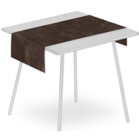 TOVAGLIA RUNNER MARRONE 48X120 TNT 25 PZ